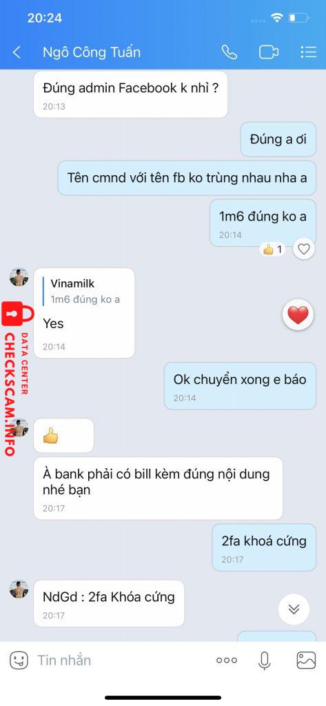 Preuves contre Ngô Công Tuấn