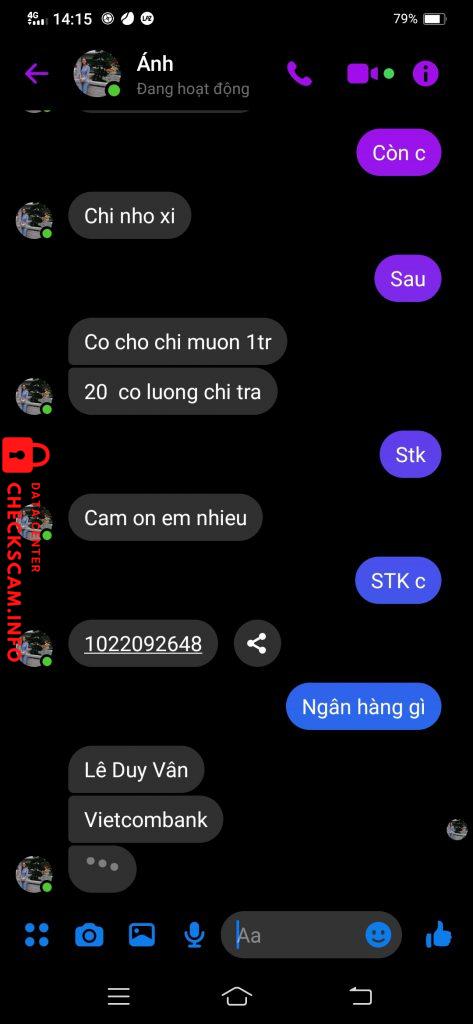 Preuves contre Lê Duy Vân