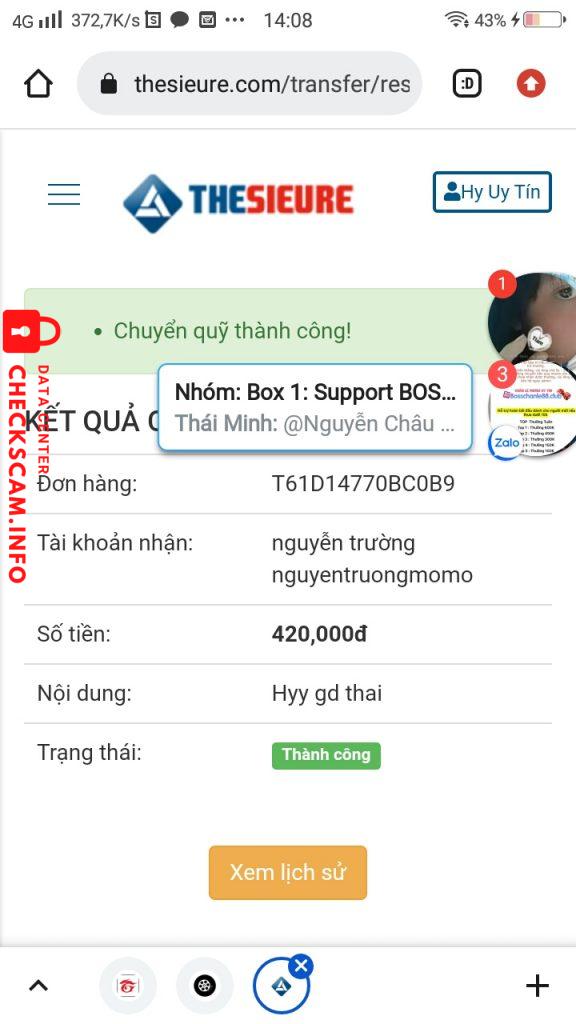 Preuves contre Văn Dương