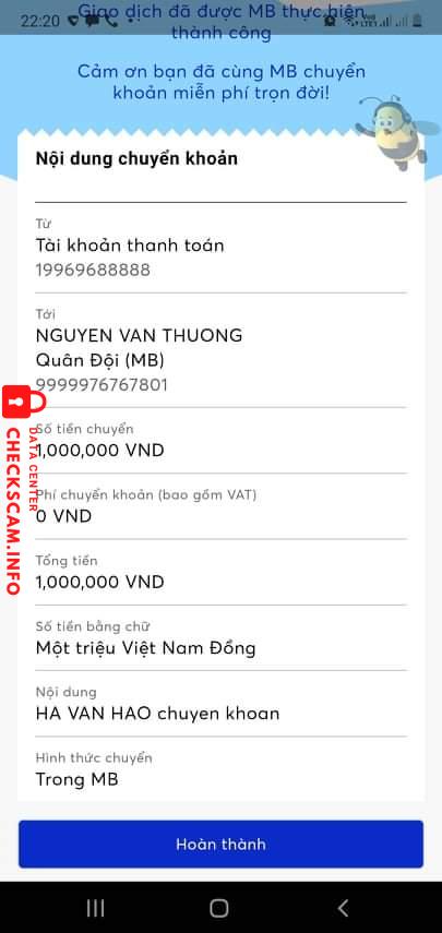 Preuves contre Nguyễn Văn Thưởng