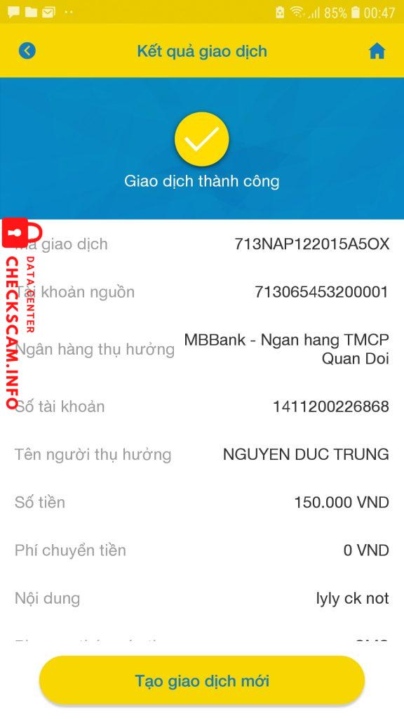 Preuves contre Nguyen Duc Trung