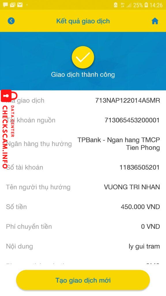 Preuves contre Vuong Tri Nhan