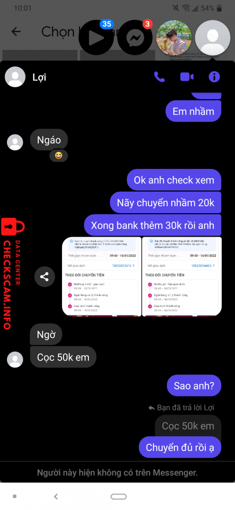 Preuves contre Lương Văn Thắng