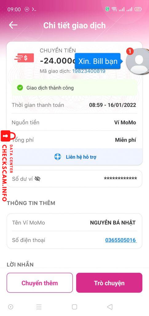 Preuves contre Nguyễn Bá Nhật