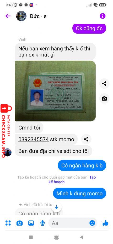 Preuves contre Tran Quang Vinh