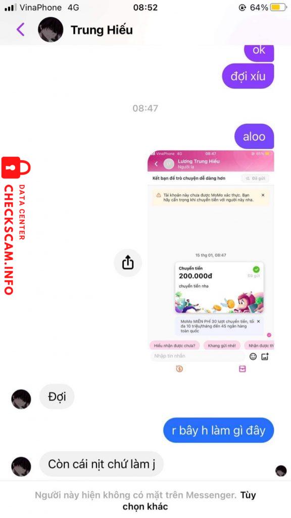 Preuves contre Lương Trung Hiếu