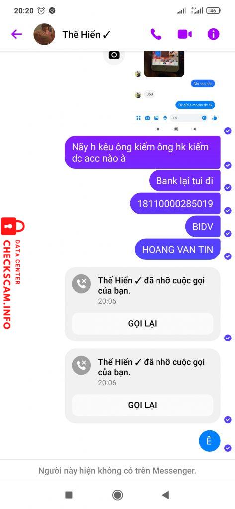 Preuves contre Nguyen Huynh The Hien