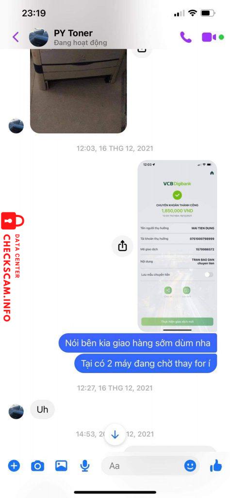 Preuves contre Mai Tiến Dũng