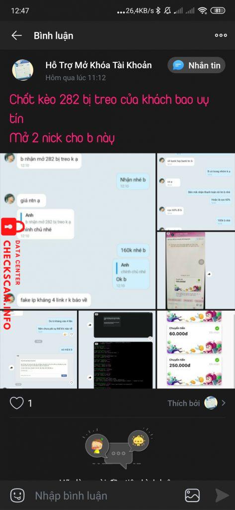 Preuves contre Đinh Văn Tuấn