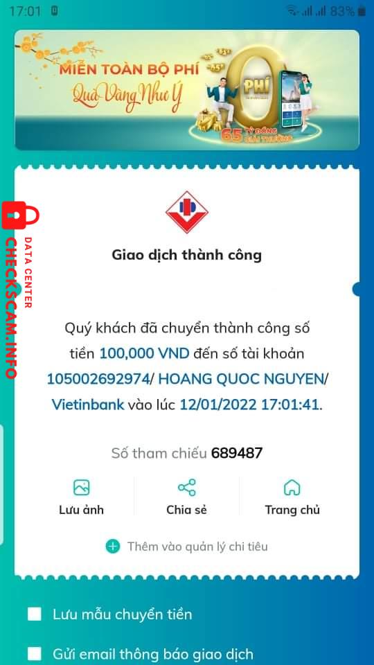 Ebidensya laban sa Hoang Quoc Nguyen