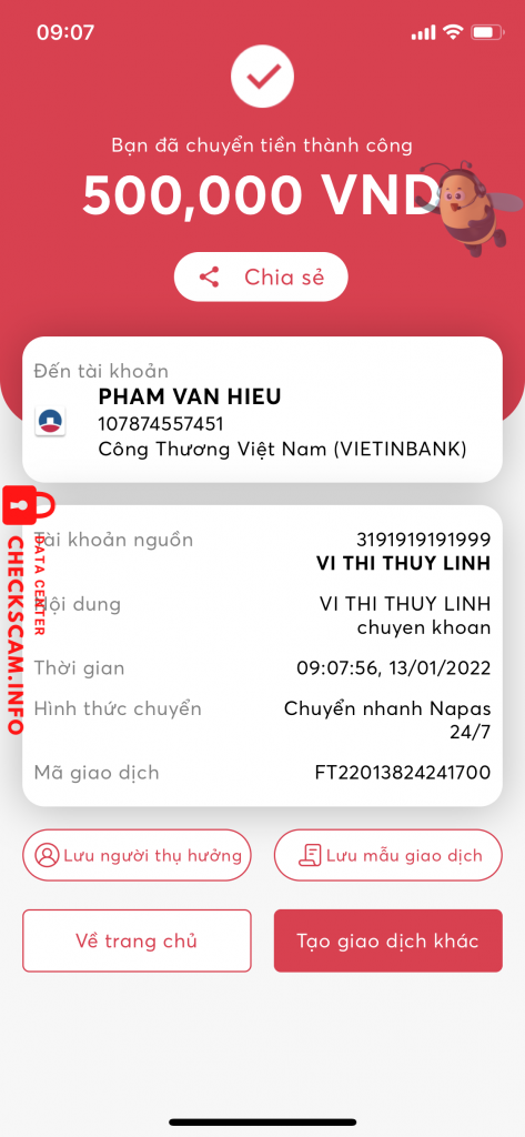 Ebidensya laban sa Vo Thi Kim ma