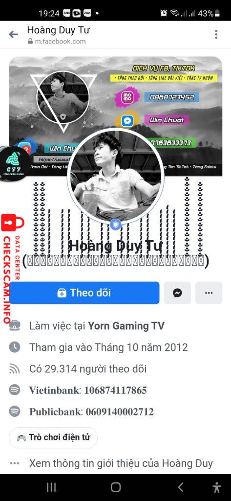 Ebidensya laban sa Hoàng Duy Tuân