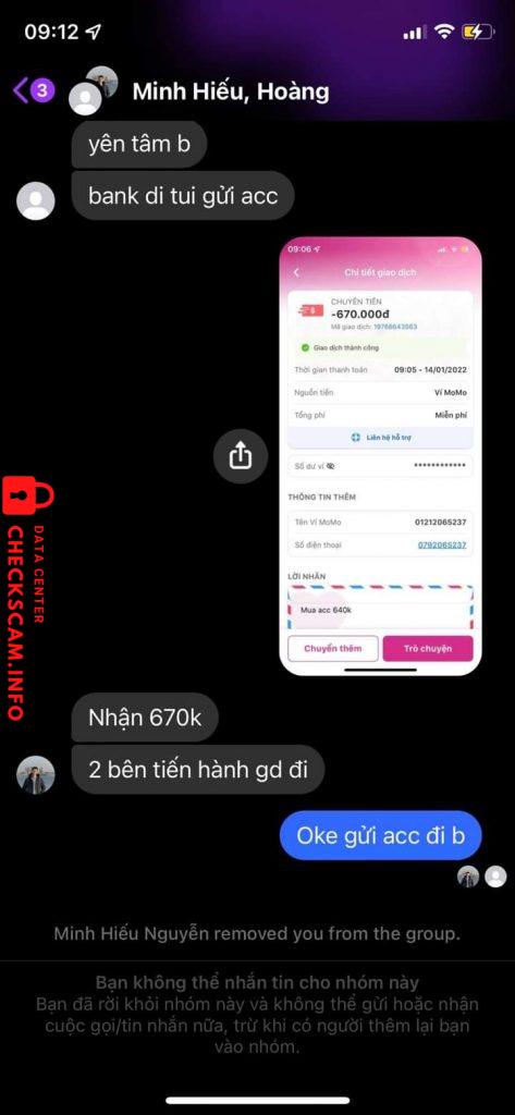 Ebidensya laban sa Nguyen Hoang