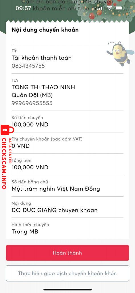 Ebidensya laban sa Tống Thị Thảo Ninh