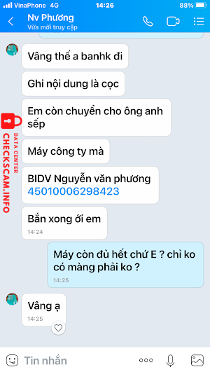 Ebidensya laban sa Nguyễn Văn Phương