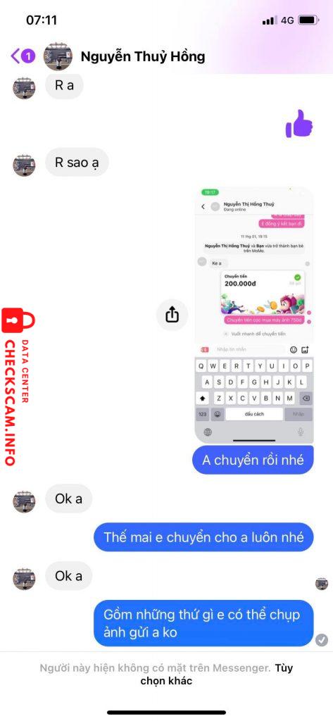 Ebidensya laban sa Nguyễn Thị Hồng Thủy