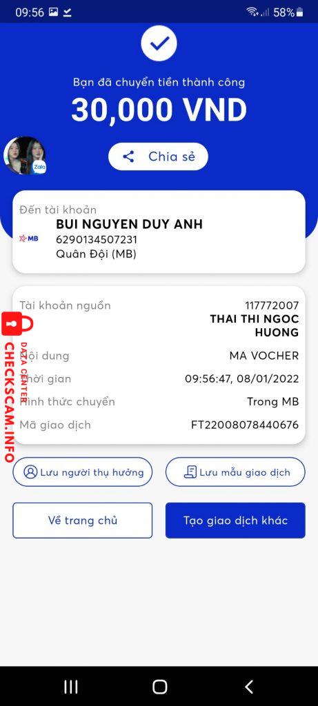 针对的证据 Bui Nguyen Duy Anh