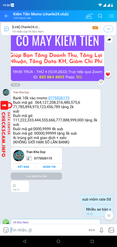 针对的证据 Tran Kha Duy
