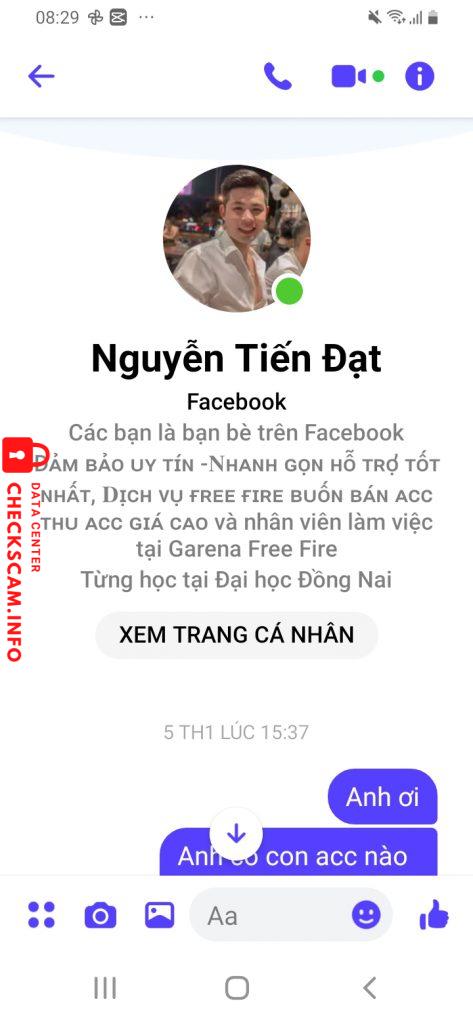 Ebidensya laban sa Nguyễn Tiến Đạt