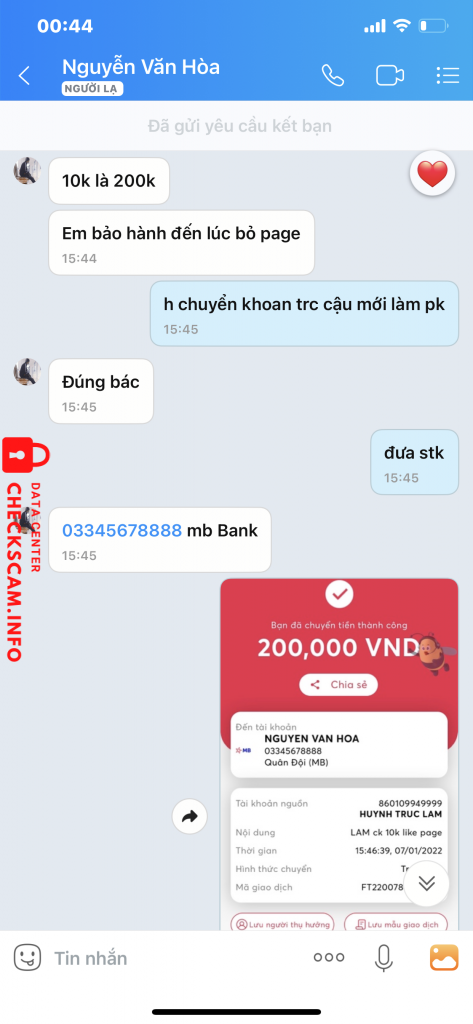 Ebidensya laban sa Nguyen Van Hoa