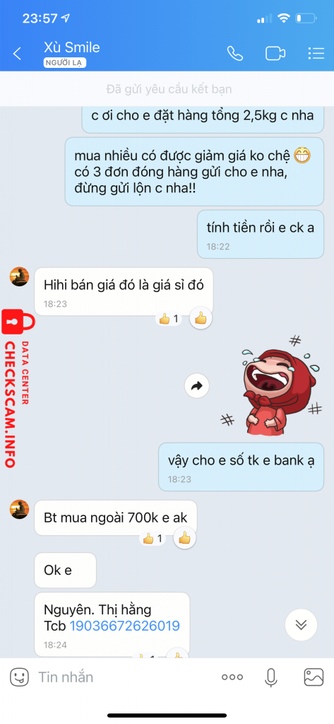 Ebidensya laban sa Nguyễn Thị Hằng