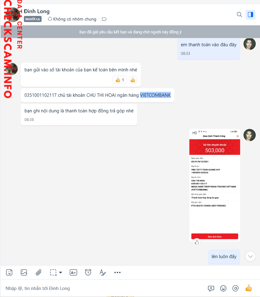 Ebidensya laban sa Chu Thi Hoai
