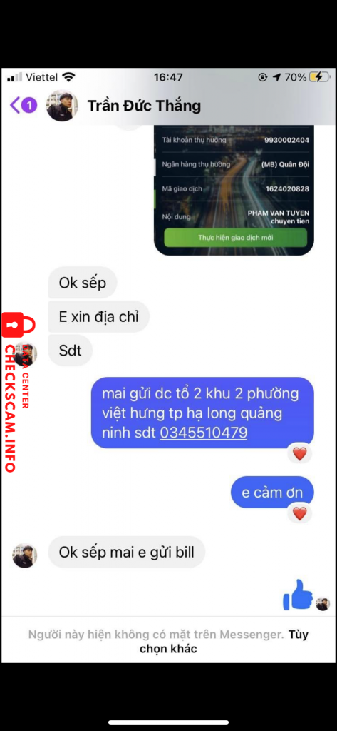 Ebidensya laban sa Tran Thi Diem Loan