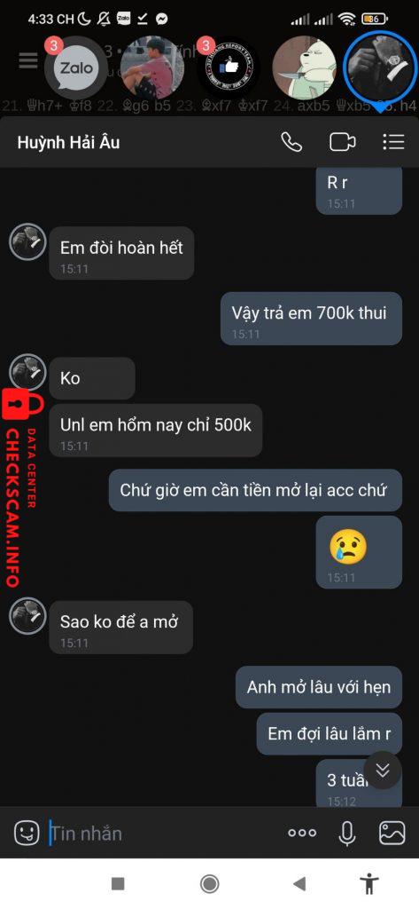Ebidensya laban sa Huỳnh Hải Âu