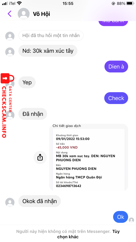 Ebidensya laban sa Nguyen Phuong Dien