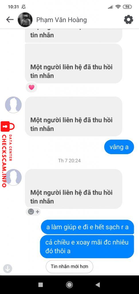 Ebidensya laban sa Phạm Văn Hoàng