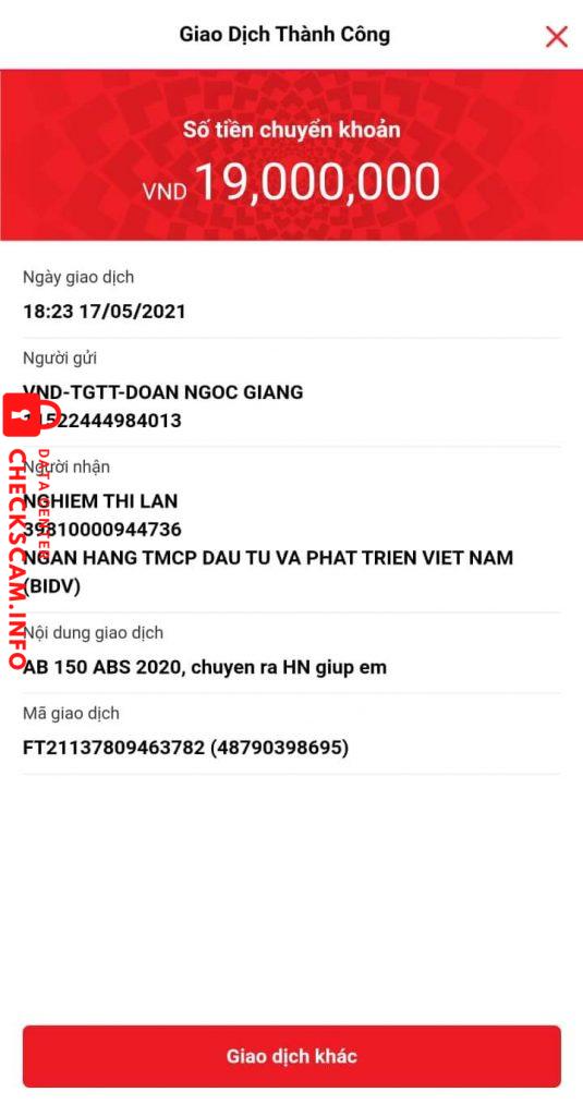 ဆန့်ကျင်သက်သေ Nghiêm Thị Lan