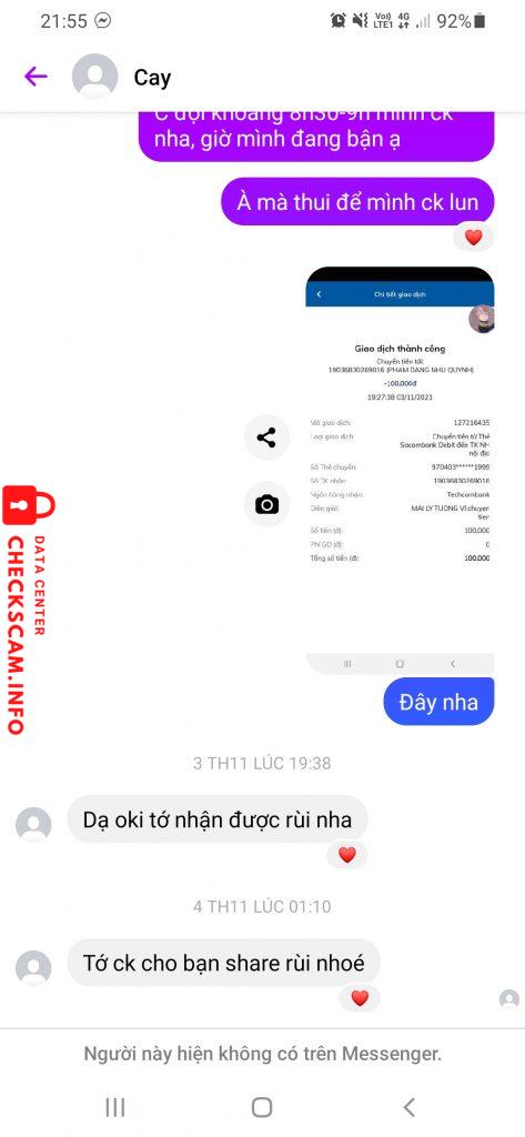 Ebidensya laban sa Pham Dang Nhu Quynh