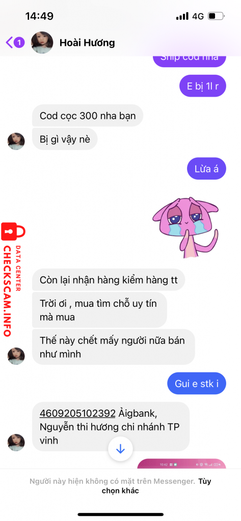 Ebidensya laban sa Nguyen Thi Huong
