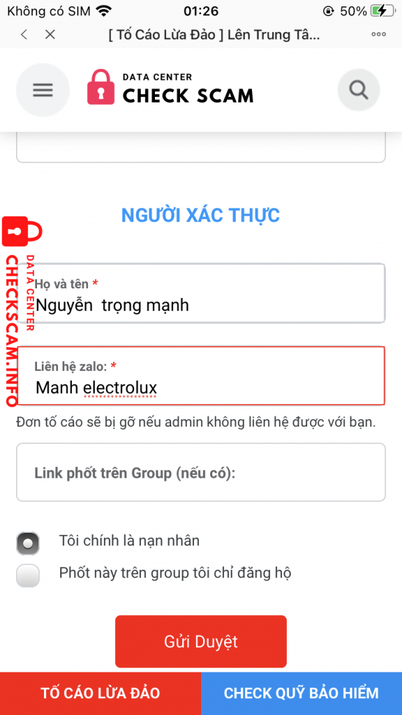 Preuves contre Nguyễn Thanh