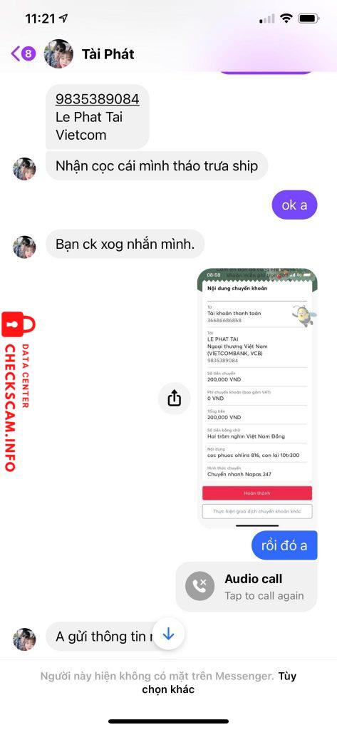 Ebidensya laban sa Le Phat Tai