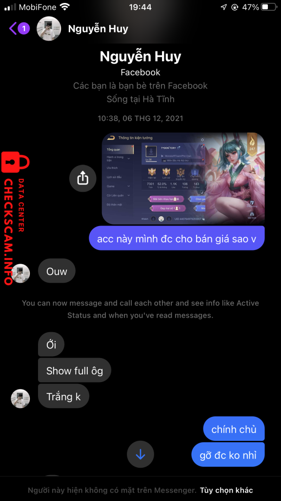 ဆန့်ကျင်သက်သေ Trần Gia Huy