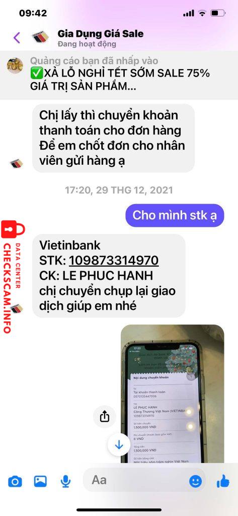 ဆန့်ကျင်သက်သေ Le Phuc Hanh