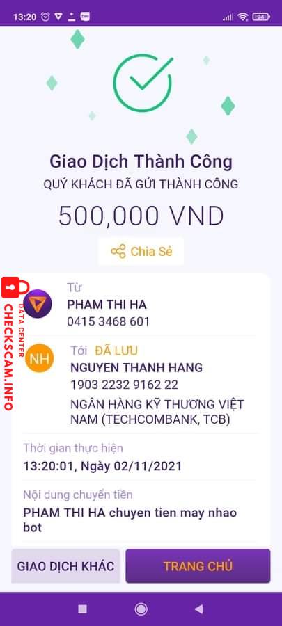 ဆန့်ကျင်သက်သေ Nguyễn Thanh Hằng