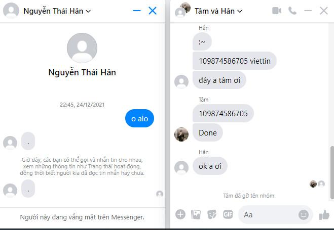 Preuves contre Nguyen Thai Han