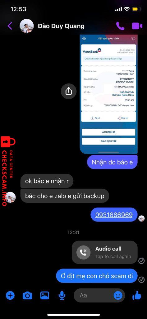 Preuves contre Đào Duy Quang