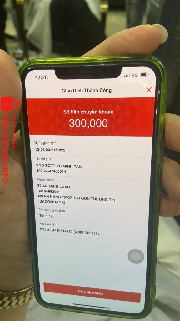 Preuves contre Trần Minh Luân