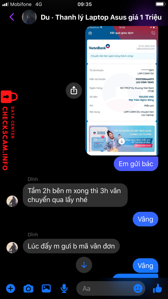 ဆန့်ကျင်သက်သေ Luu Dinh Tang