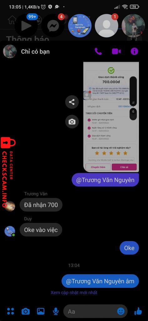 针对的证据 Trương Văn Nguyên