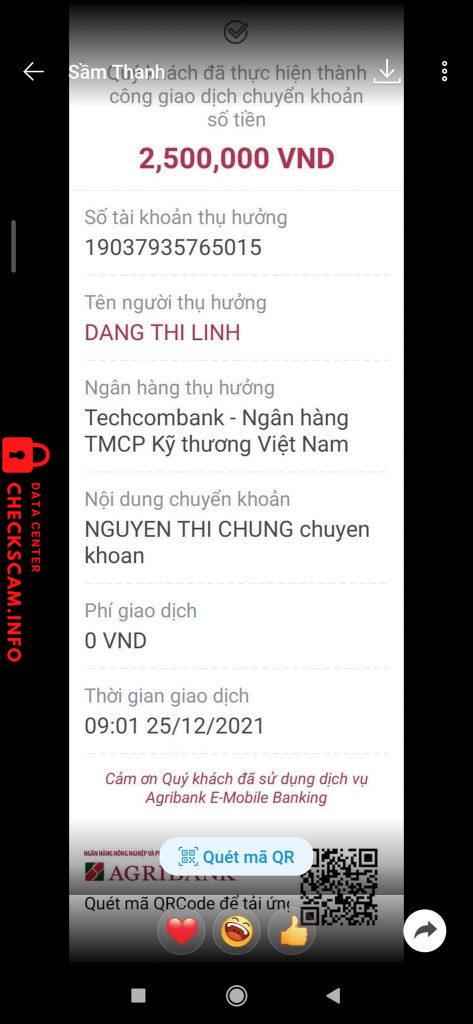 针对的证据 Dang Thuy Linh