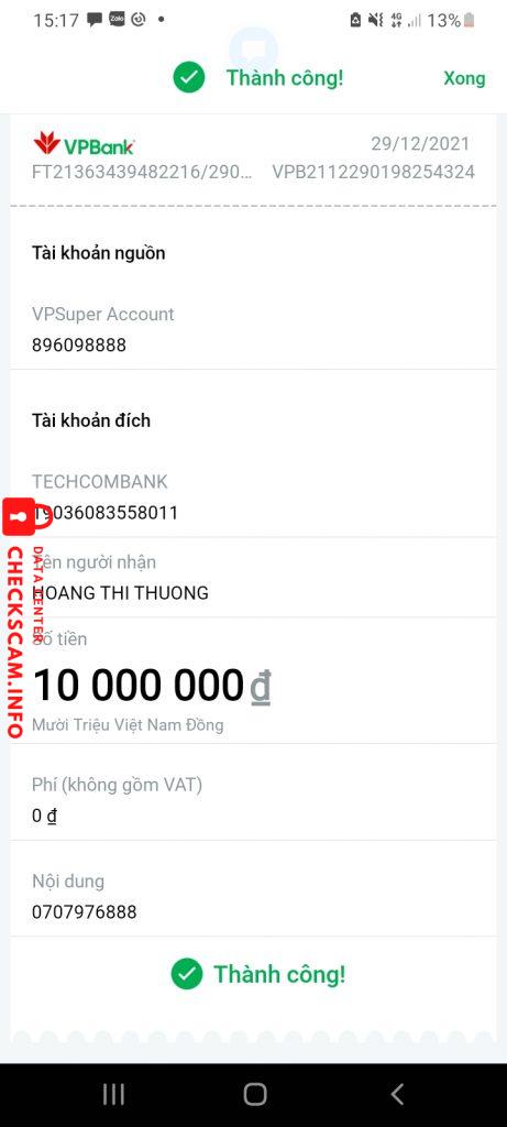 针对的证据 Nguyễn Viết Trường