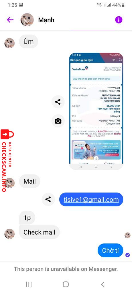 ဆန့်ကျင်သက်သေ Pham Tien Manh