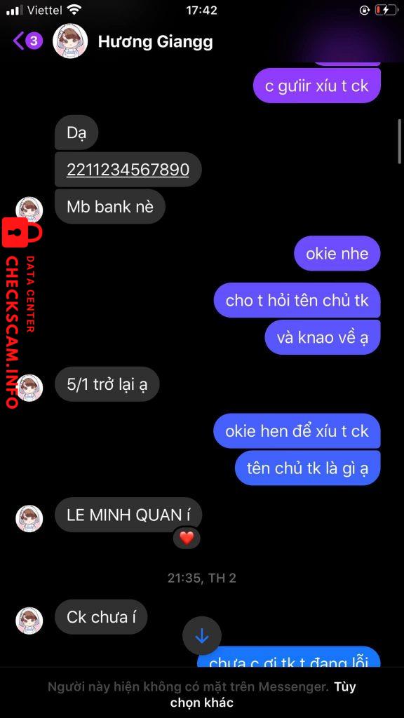 ဆန့်ကျင်သက်သေ Le Minh Quan