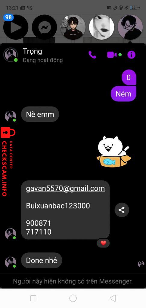 Ebidensya laban sa Vĩnh Trọng