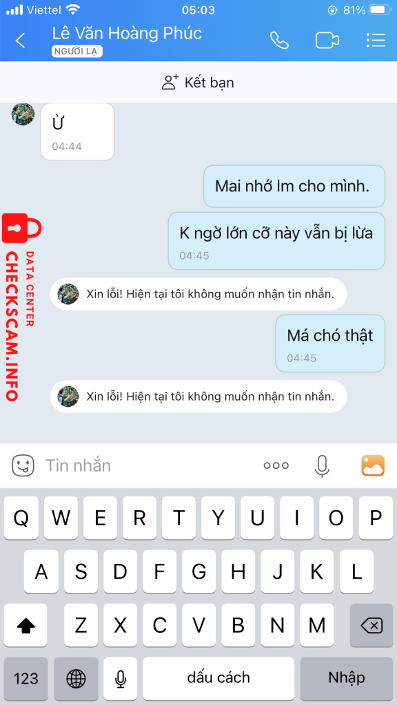 针对的证据 Lê Hoàng Văn Phúc