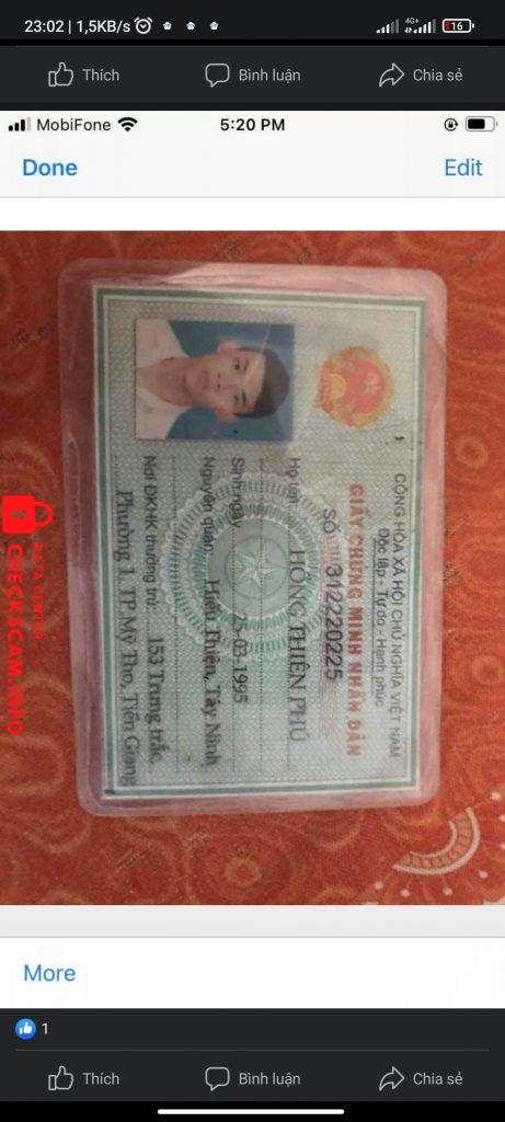 Ebidensya laban sa Hông Thiên Phú